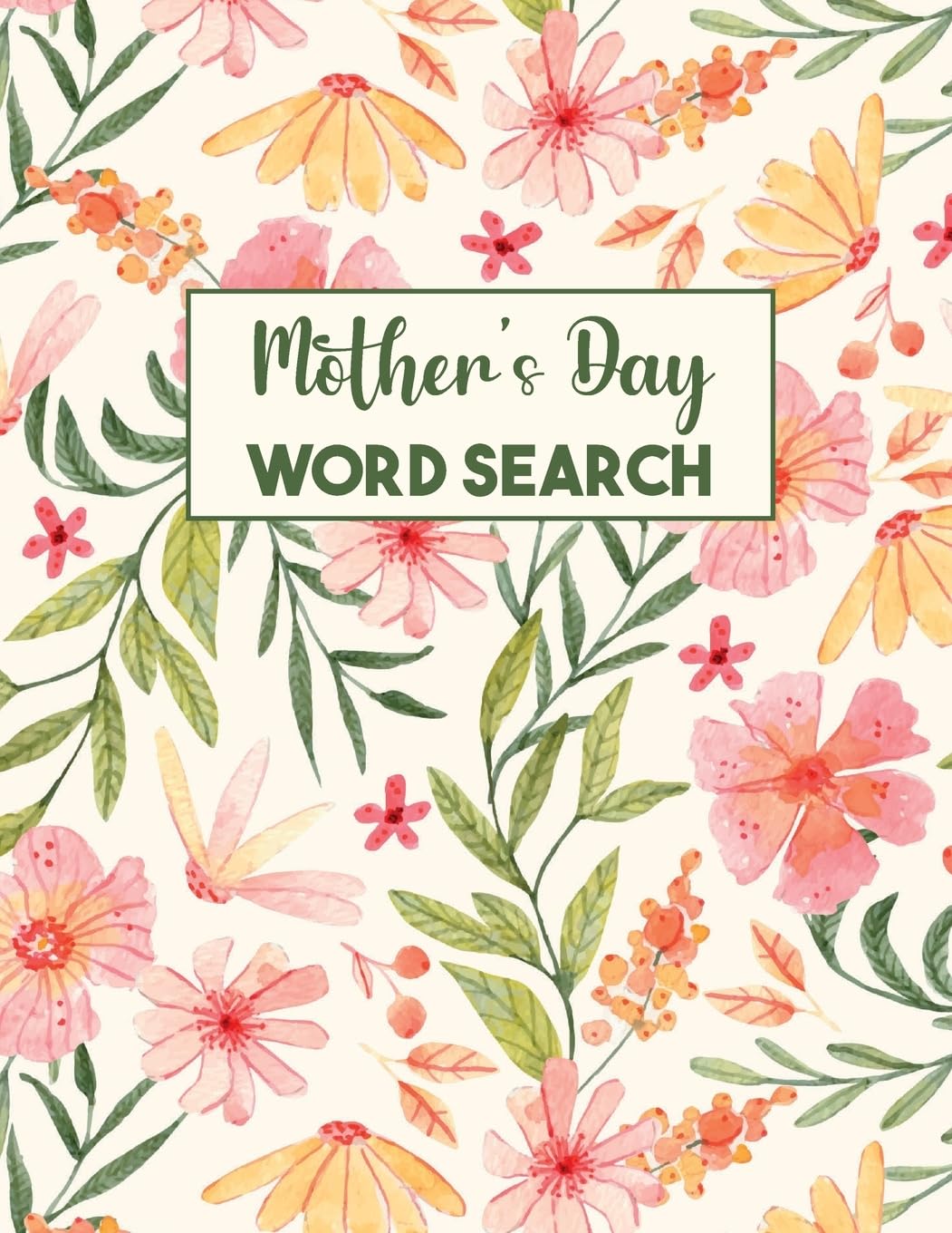 Mother's Day Word Search: Word Search Puzzle Books, Word Search for Women, Gifts for Mothers, Grandmothers