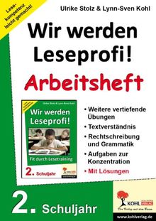 Wir werden Lesprofi: 2. Schuljahr, Arbeitsheft