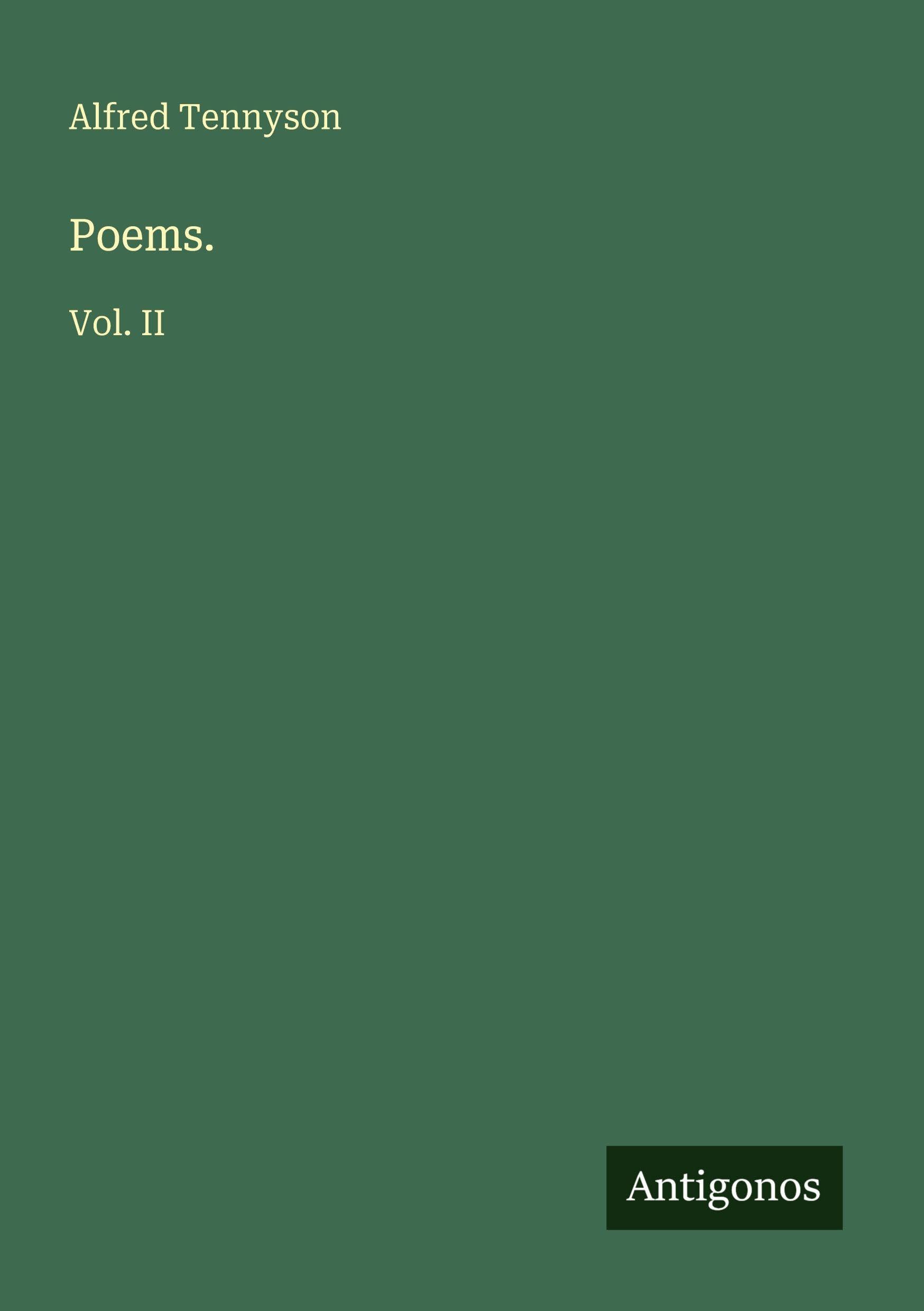 Poems.: Vol. II