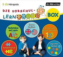 Die Vorschul-Lernraupen-Box: enthält: Buchstaben & Laute, Zahlen & erstes Rechnen, Logisches Denken, Konzentration und Englisch