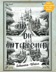 Finde die Unterschiede schwarz-Weiss: 800+ Unterschiede im 100 Bilder