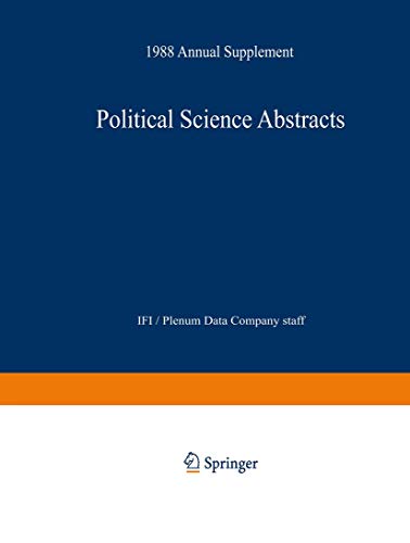 Political Science Abstracts: 1988 Annual Supplement