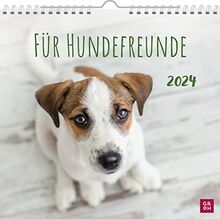 Für Hundefreunde 2024: Wandkalender mit Monatskalendarium