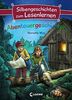 Silbengeschichten zum Lesenlernen - Abenteuergeschichten: Lesetraining für die Grundschule – Lesetexte mit farbiger Silbenmarkierung