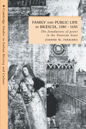 Family and Public Life in Brescia, 1580-1650: The Foundations of Power in the Venetian State (Cambridge Studies in Italian History and Culture)