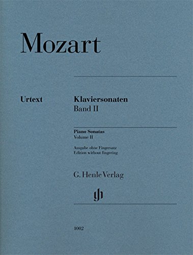 Klaviersonaten, Band II; Ausgabe ohne Fingersatz
