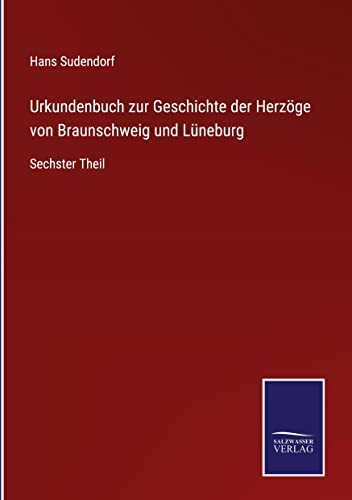 Urkundenbuch zur Geschichte der Herzöge von Braunschweig und Lüneburg: Sechster Theil