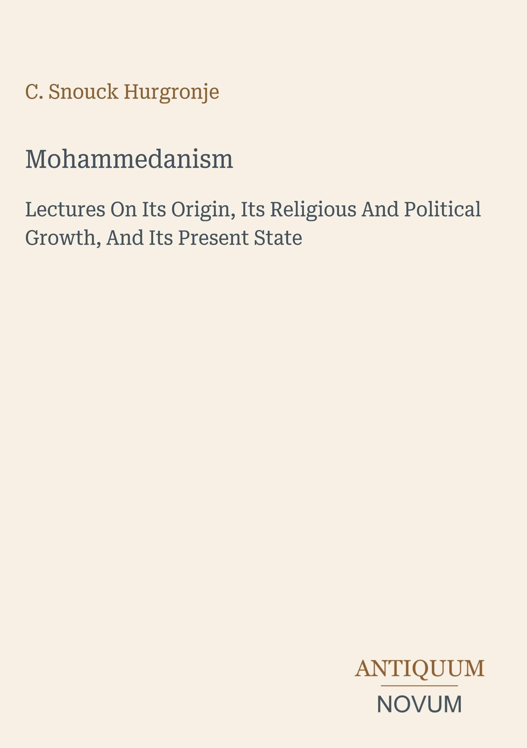 Mohammedanism