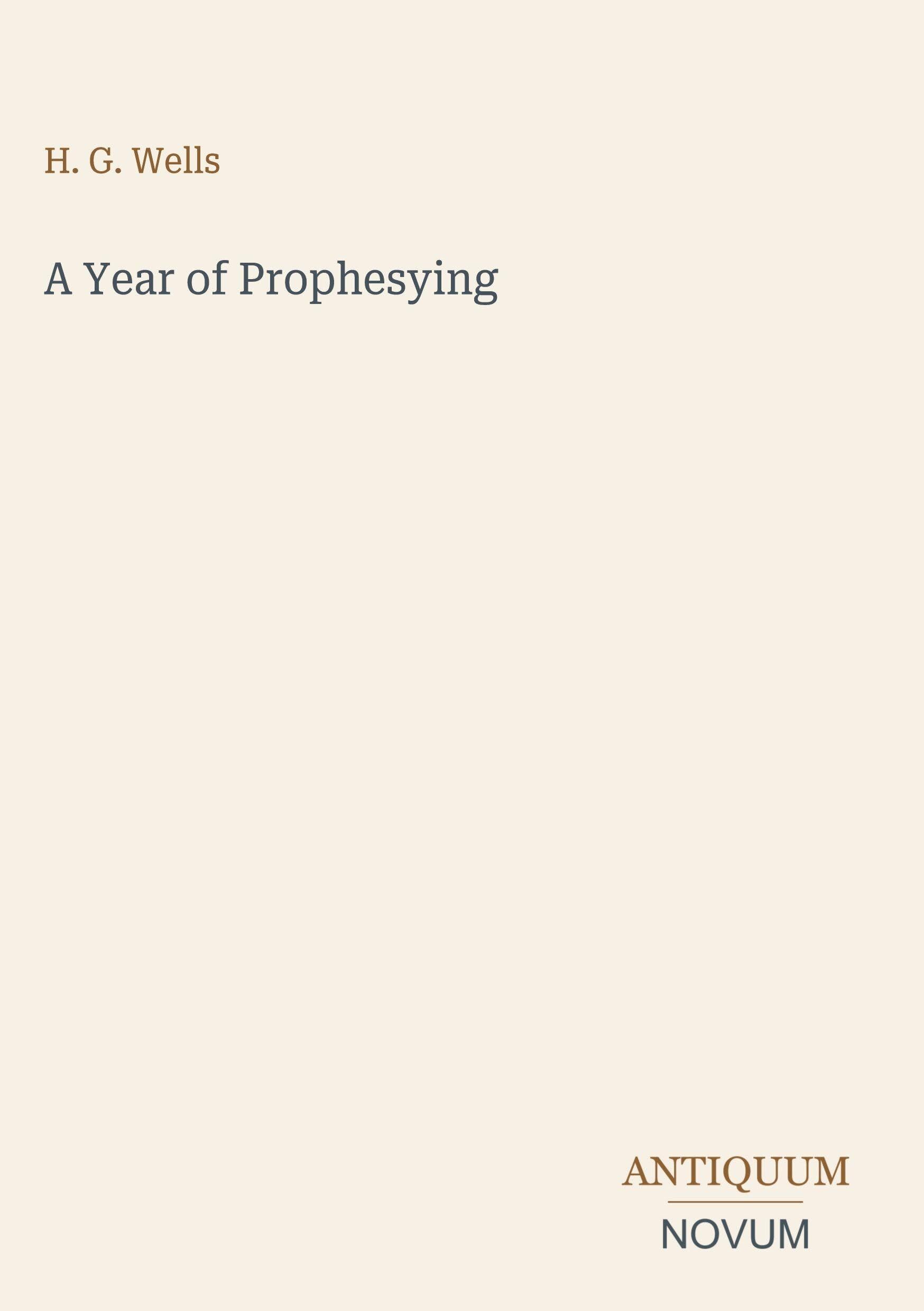 A Year of Prophesying