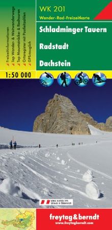 Freytag Berndt Wanderkarten, WK 201, Schladminger Tauern - Radstadt - Dachstein, GPS, UTM - Maßstab 1:50 000