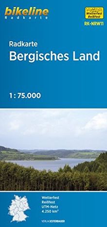 Radkarte Bergisches Land (RK-NRW11): Bergisch Gladbach - Gummersbach - Köln - Siegtal - Wuppertal (Bikeline Radkarte)
