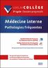 Médecine interne - Pathologies fréquentes 3e cycle : Dossiers progressifs