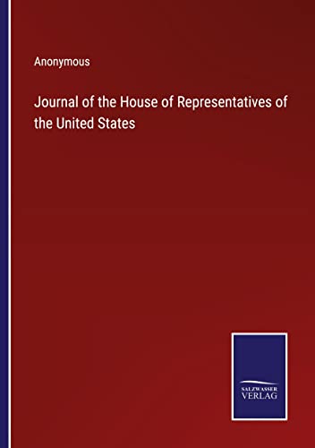 Journal of the House of Representatives of the United States