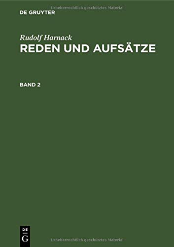 Reden und Aufsätze (Rudolf Harnack: Reden und Aufsätze)