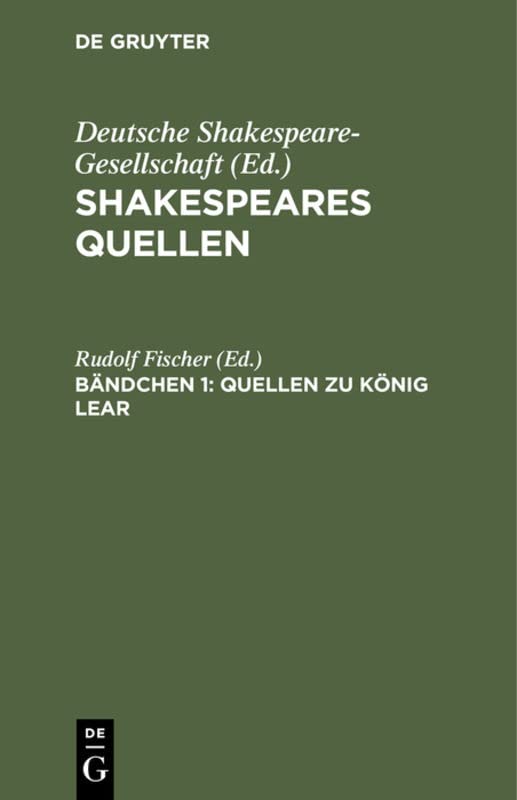 Quellen zu König Lear (Shakespeares Quellen)