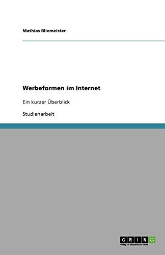 Werbeformen im Internet: Ein kurzer Überblick