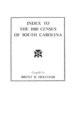 Index to the 1800 Census of South Carolina