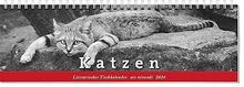 Literarischer Tischkalender Katzen 2024: Terminplaner mit Fotografien und Zitaten