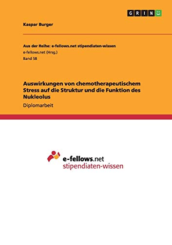 Auswirkungen von chemotherapeutischem Stress auf die Struktur und die Funktion des Nukleolus