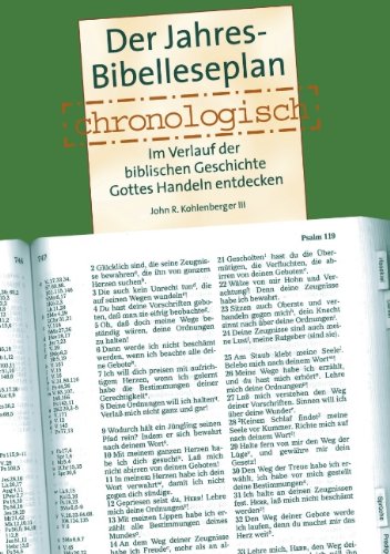 Der Jahres Bibelleseplan chronologisch: Im Verlauf der biblischen Geschichte Gottes Handeln entdecken
