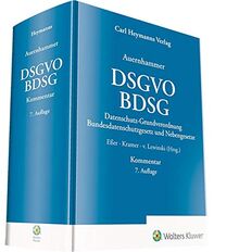 DSGVO/ BDSG: Datenschutz-Grundverordnung/ Bundesdatenschutzgesetz Und ...