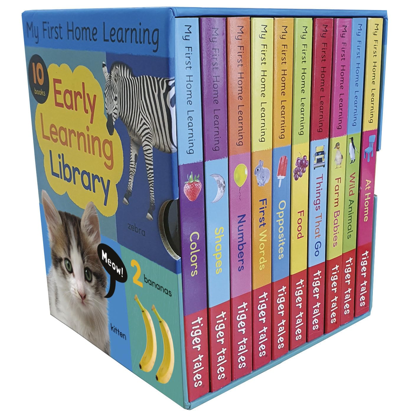 Early Learning Library: Box Set 10 Board Books for Kids (My First Home Learning)