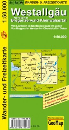 Wanderkarte Westallgäu 1:50 000