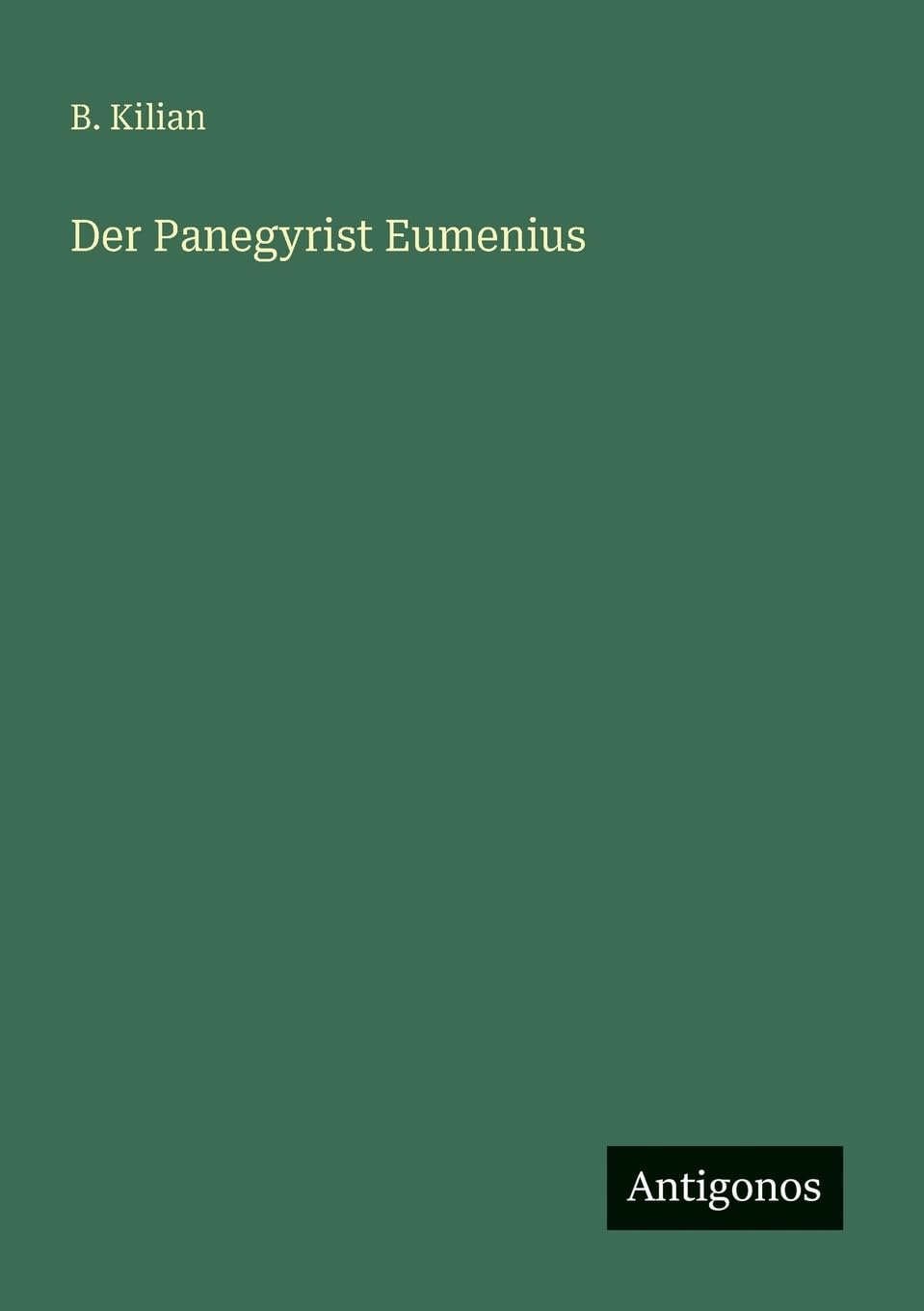 Der Panegyrist Eumenius