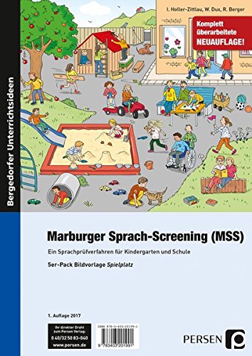 Marburger Sprach-Screening (MSS) - Bildvorlagen: Ein Sprachprüfverfahren für Kindergarten und Schule (1. Klasse/Vorschule)