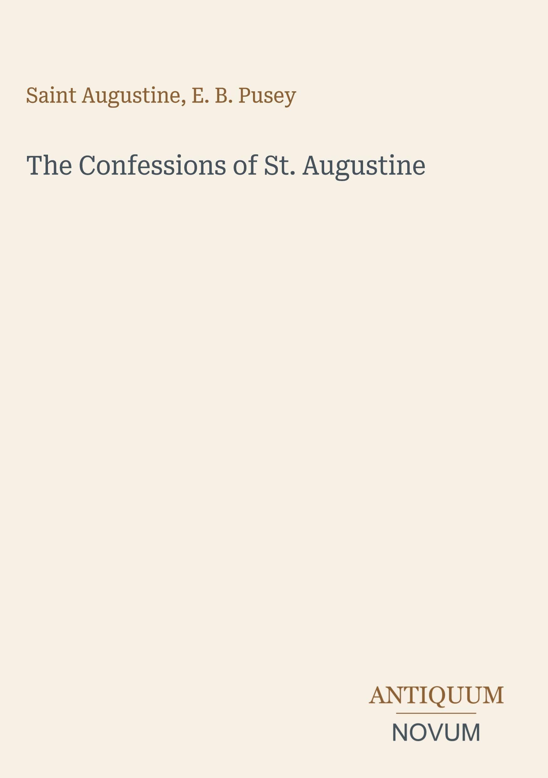 The Confessions of St. Augustine