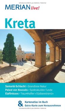 Kreta: MERIAN live! - Mit Kartenatlas im Buch und Extra-Karte zum Herausnehmen