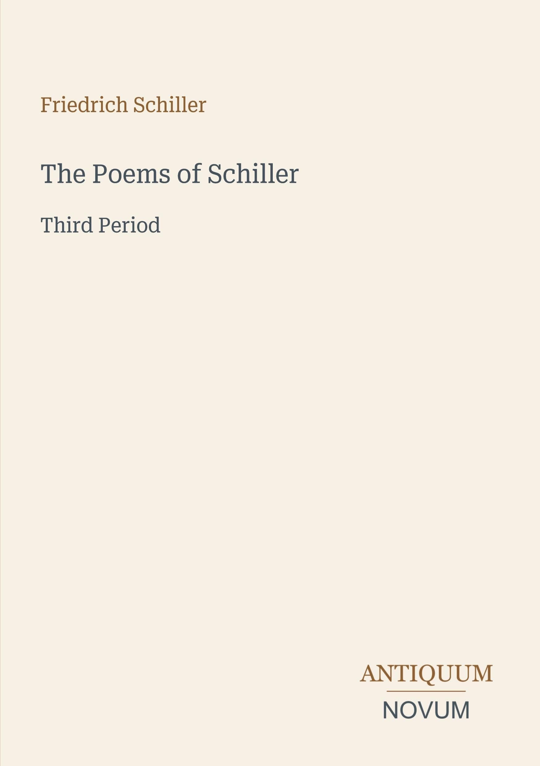 The Poems of Schiller
