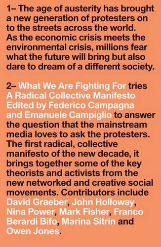 Campagna, Mr Federico What We Are Fighting For, A Radical Collective Manifesto