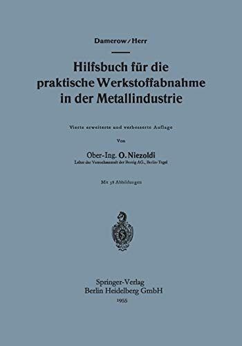 Hilfsbuch für die praktische Werkstoffabnahme in der Metallindustrie (German Edition)