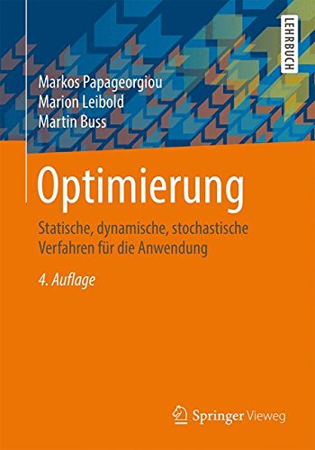 Optimierung - Markos Papageorgiou Marion Leibold Martin Buss Kartoniert (TB)