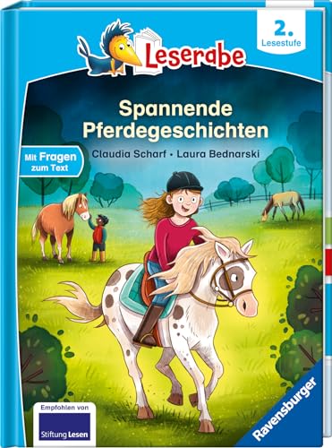 Spannende Pferdegeschichten - Lesen lernen mit dem Leseraben - Erstlesebuch - Kinderbuch ab 7 Jahren - Lesen üben 2 Klasse Mädchen und Jungen (Leserabe 2 Klasse) - Claudia Scharf Gebunden