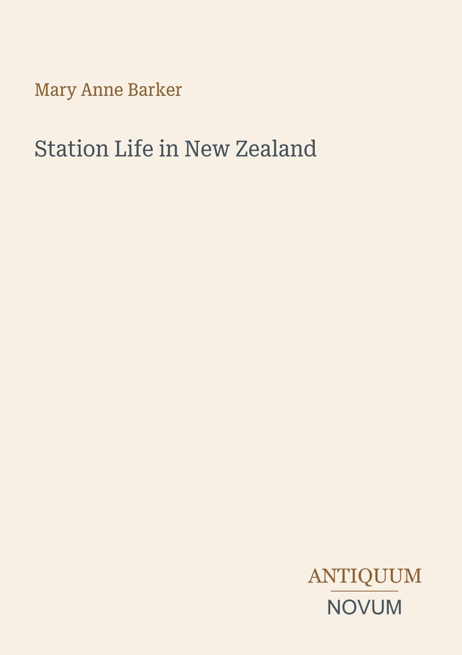 Station Life in New Zealand