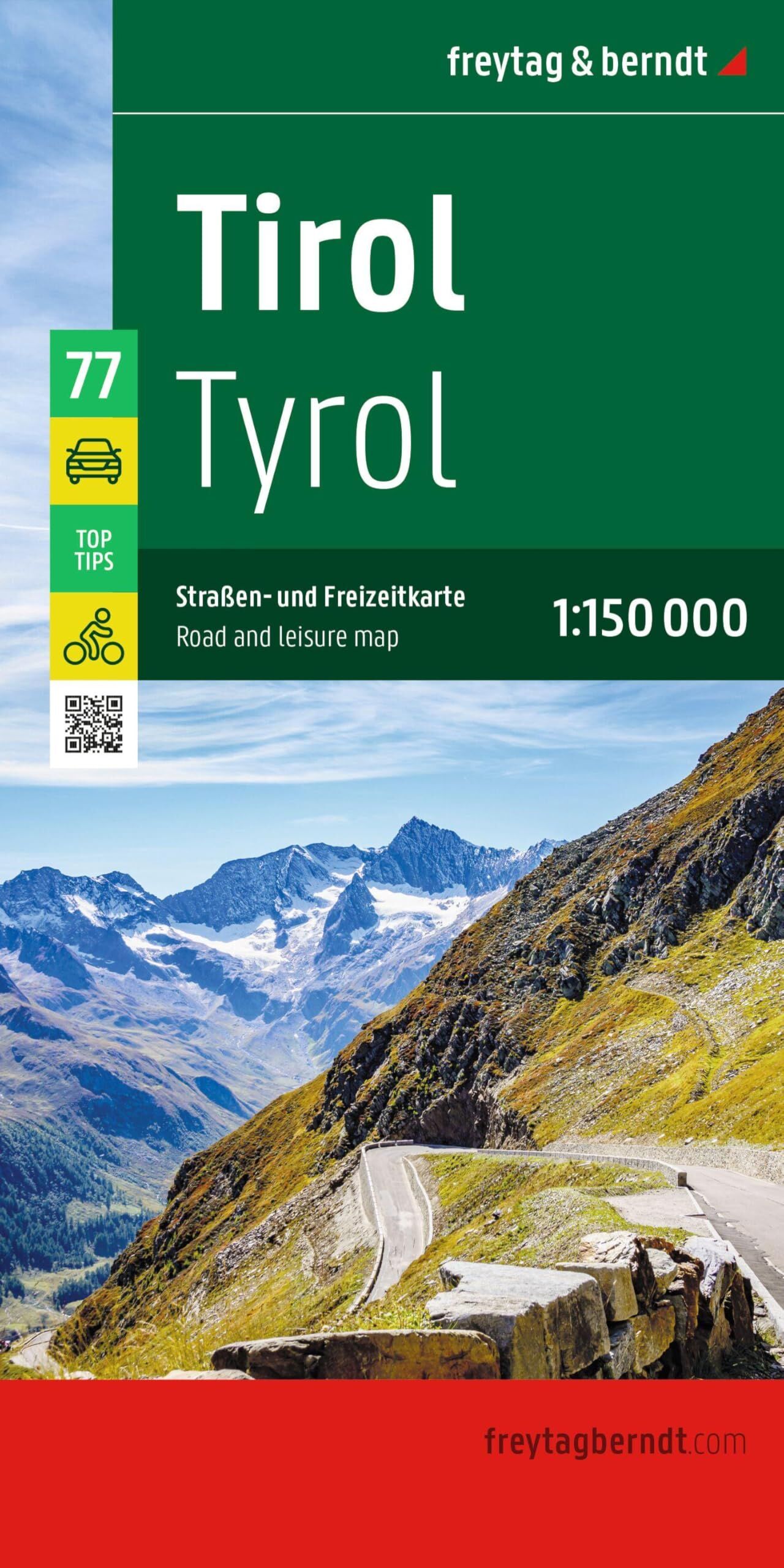 freytag & berndt Straßenkarte Tirol 1:150.000