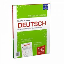 Testmappe Deutsch: Grammatik/Rechtschreibung, 3.-4. Klasse