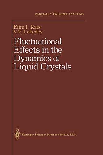 Fluctuational Effects in the Dynamics of Liquid Crystals (Partially Ordered Systems)