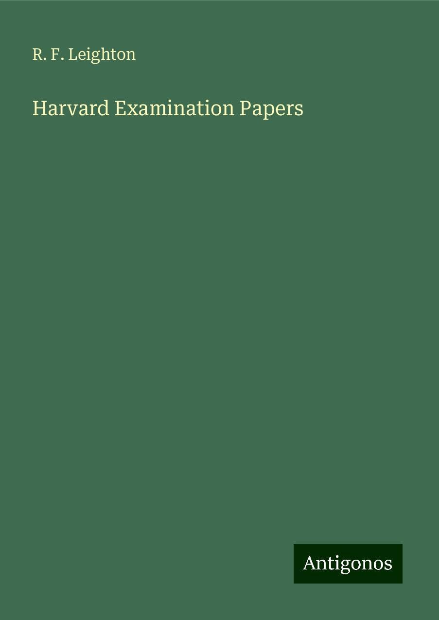 Harvard Examination Papers
