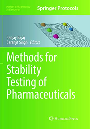 Methods for Stability Testing of Pharmaceuticals (Methods in Pharmacology and Toxicology)