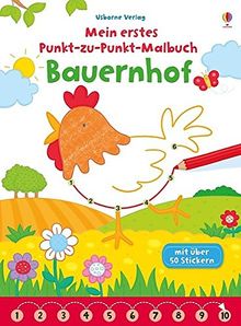 Mein erstes Punkt-zu-Punkt-Malbuch: Bauernhof