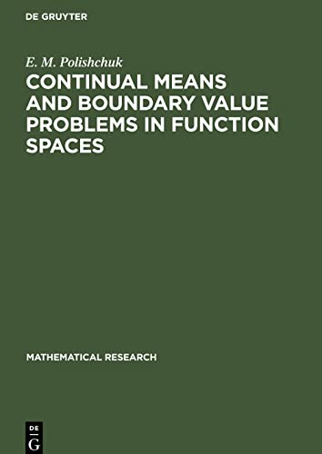Continual Means and Boundary Value Problems in Function Spaces