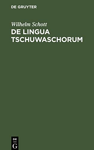 De lingua Tschuwaschorum: Dissertatio