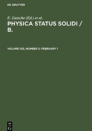 Physica status solidi / B., Volume 103, Number 2, February 1