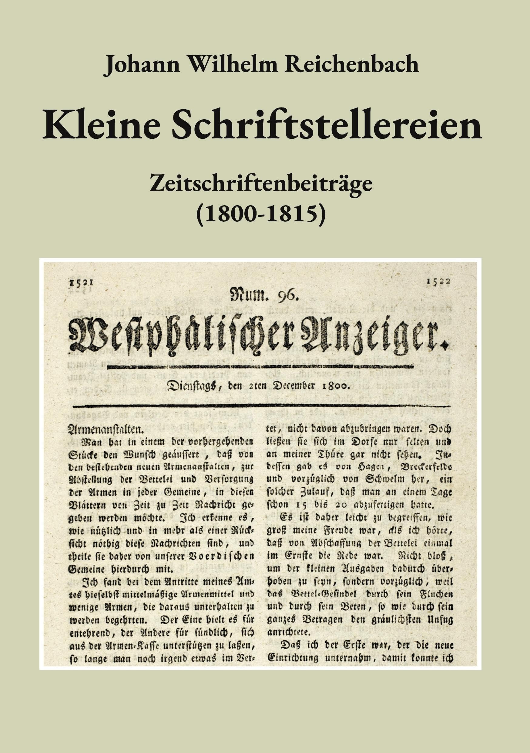 Kleine Schriftstellereien: Zeitschriftenbeiträge (1800-1815)