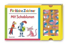 Für kleine Zeichner mit Schablonen-Set: Buch mit drei Schablonen