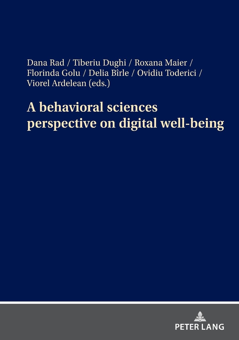 A behavioral sciences perspective on digital well-being: DE