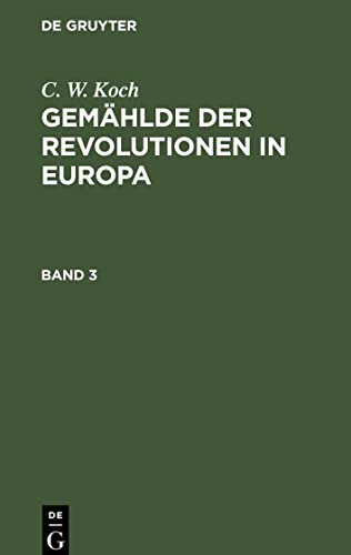Gemählde der Revolutionen in Europa, Band 3, Gemählde der Revolutionen in Europa Band 3